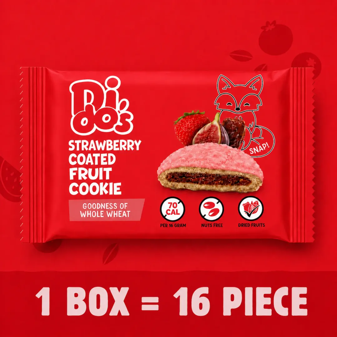 Strawberry Coated Fruit Cookie (16pc display caddy)