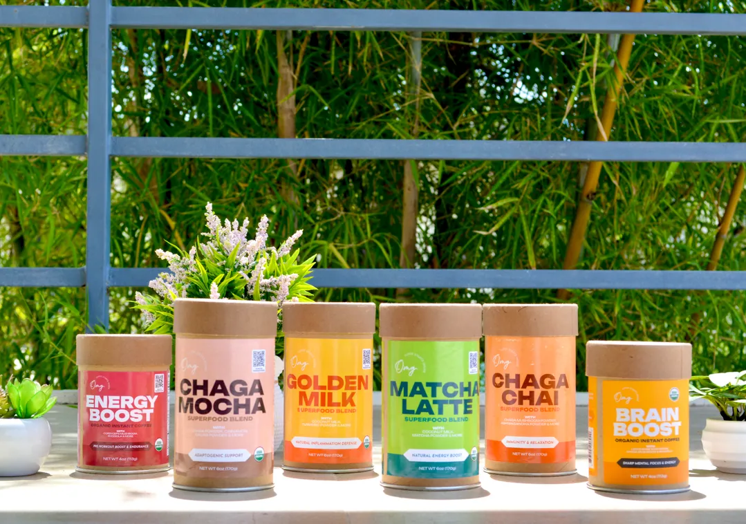Organic Matcha Latte Superfood Blend, Green Tea Latte Mix, 6 oz (9 servings), Case of 6 — USDA Organic, Gently Energizing