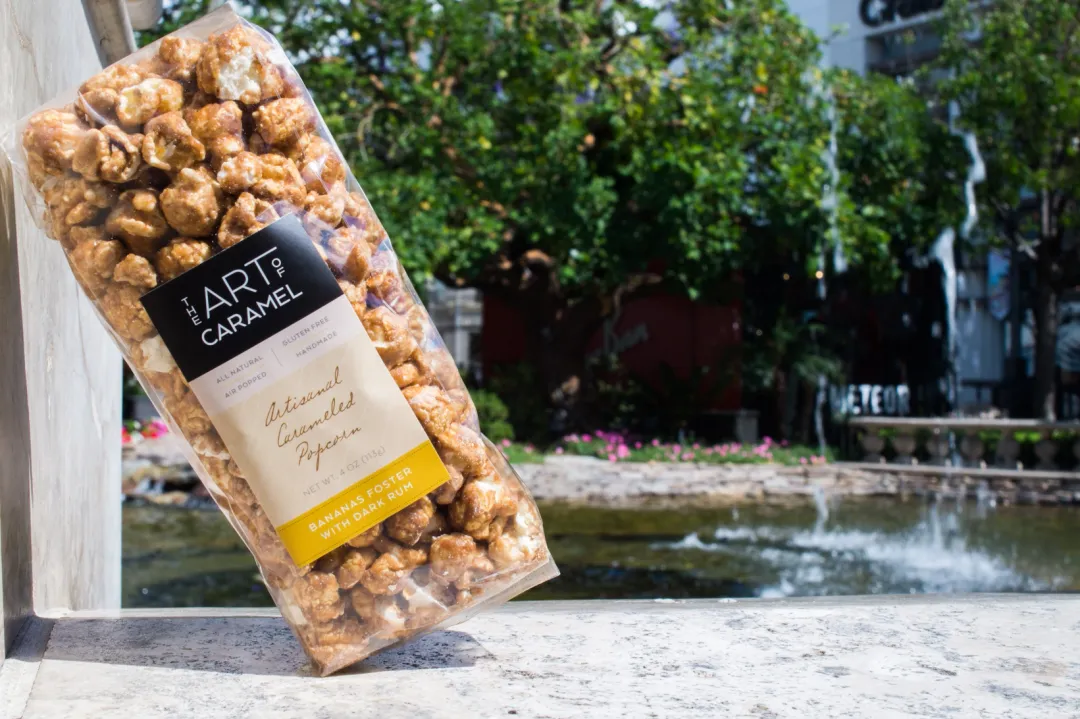 Bananas Foster Dark Rum Caramel Popcorn 4 oz