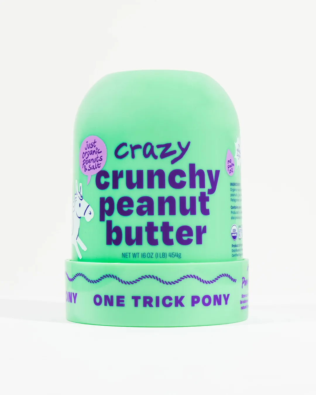 Crazy Crunchy Organic All Natural Peanut Butter - 16oz Jar