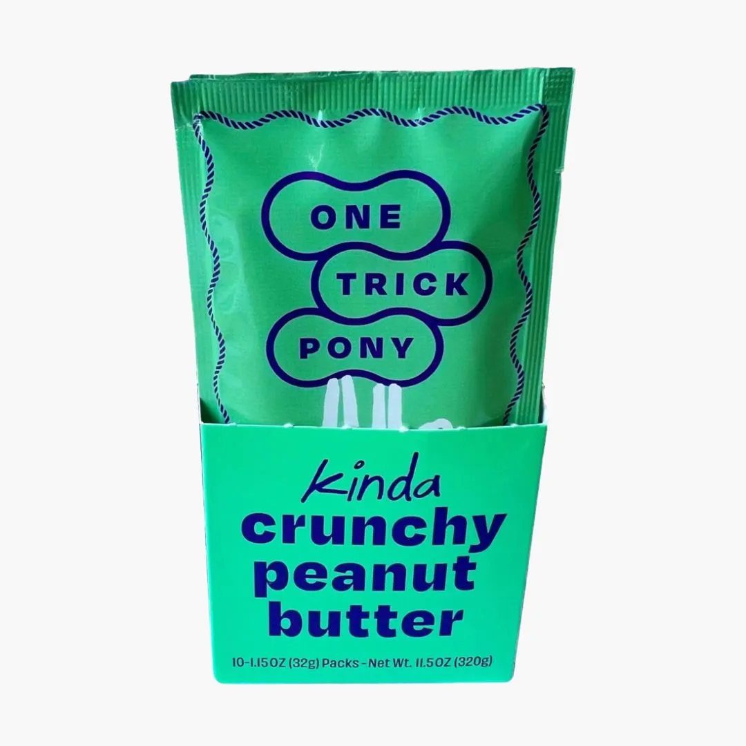 Single Serve Peanut Butter Packets - Box of 10 Organic Kinda Crunchy
