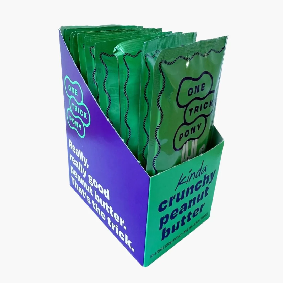 Single Serve Peanut Butter Packets - Box of 10 Organic Kinda Crunchy