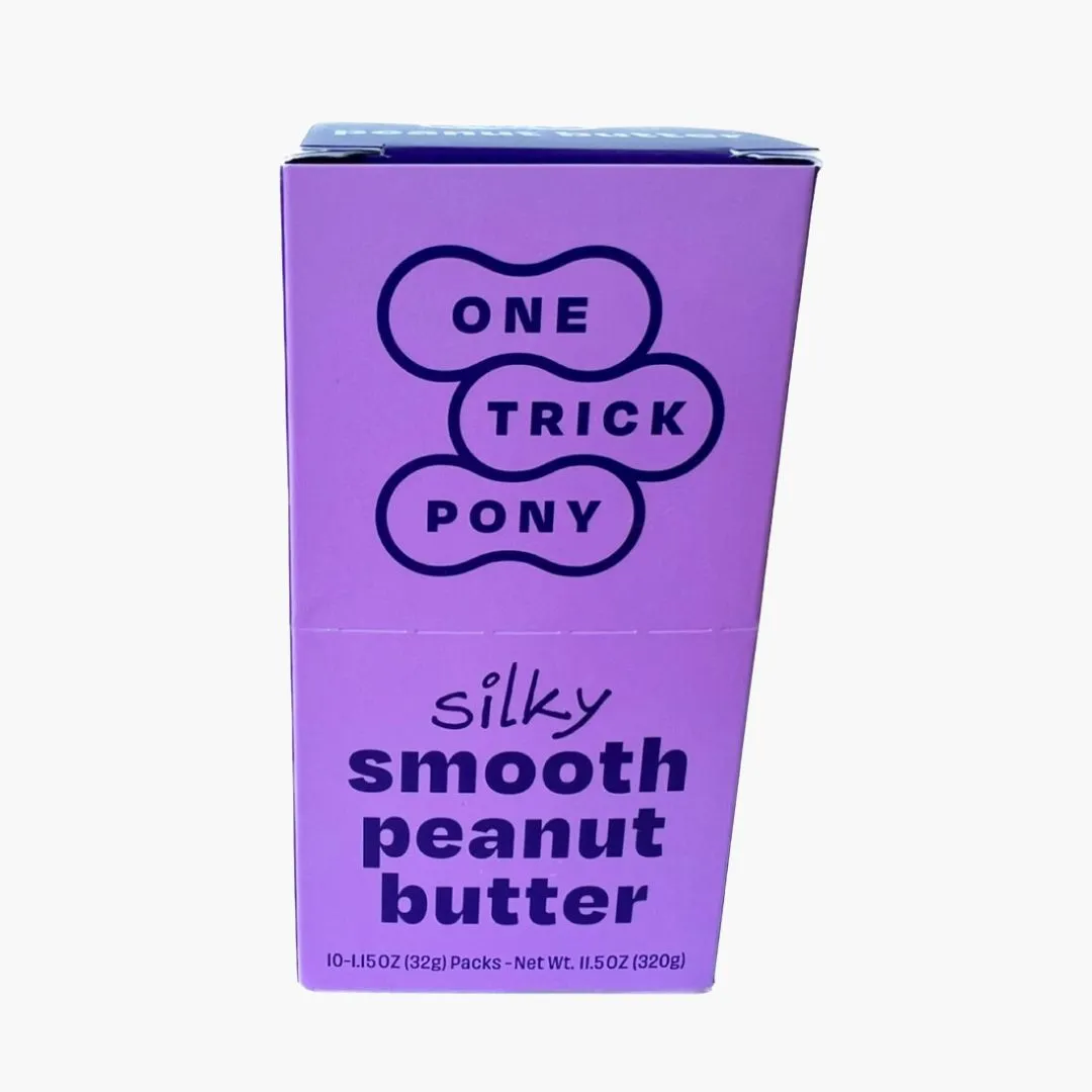 Organic Single Serve Peanut Butter Packets - Box of 10, Silky Smooth