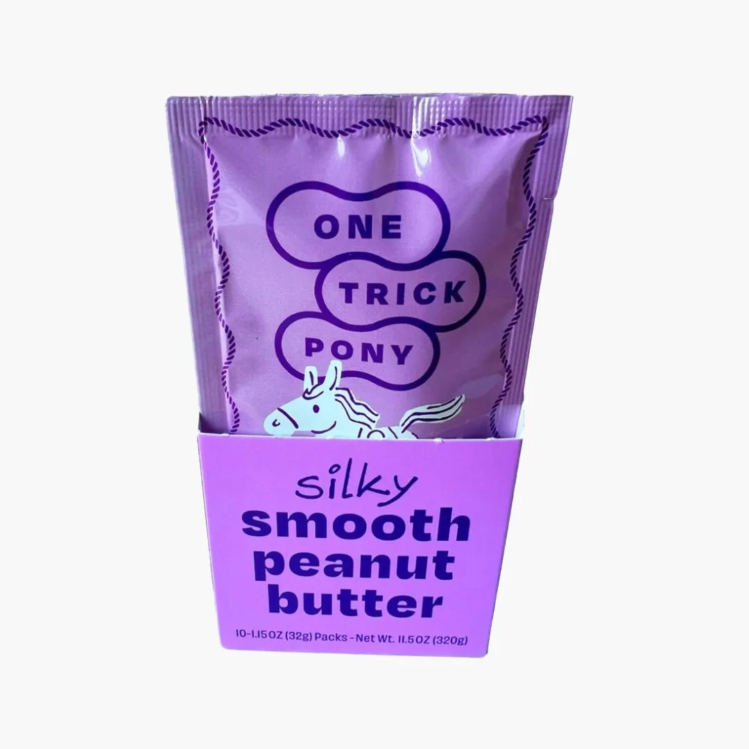 Organic Single Serve Peanut Butter Packets - Box of 10, Silky Smooth