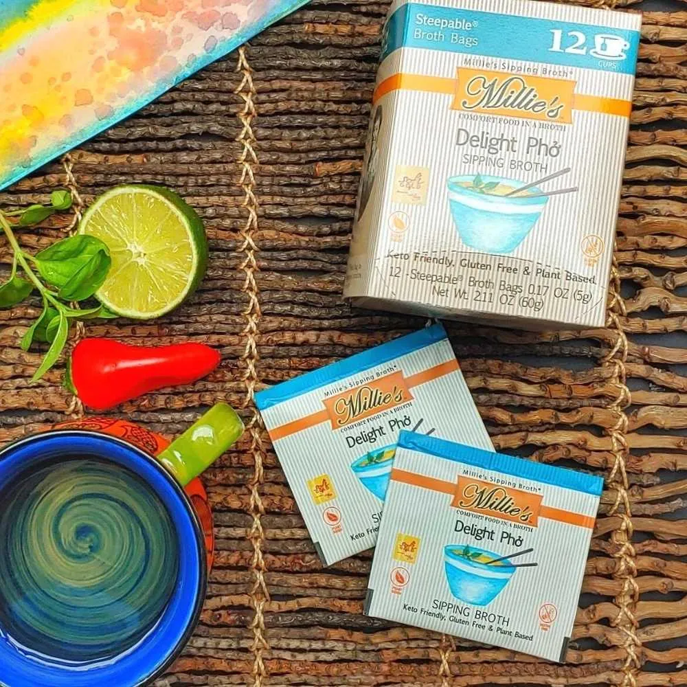 Millie's Delight Pho Sipping Broth - 6 Box C A S E - 12 Count 