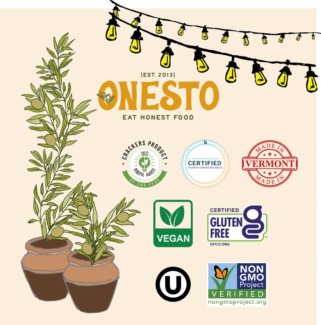 Onesto Gluten-Free Everything Crackers
