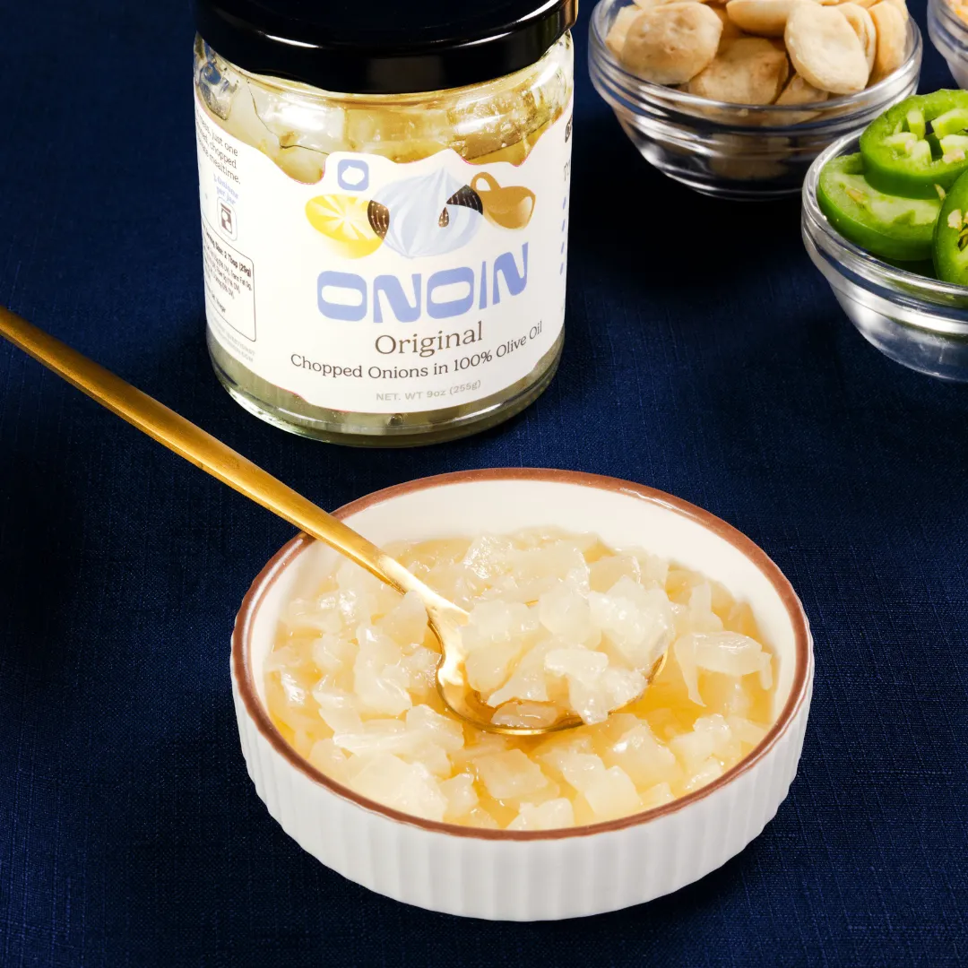 Chopped Onions in Olive Oil -  Gourmet Condiment & Sauce