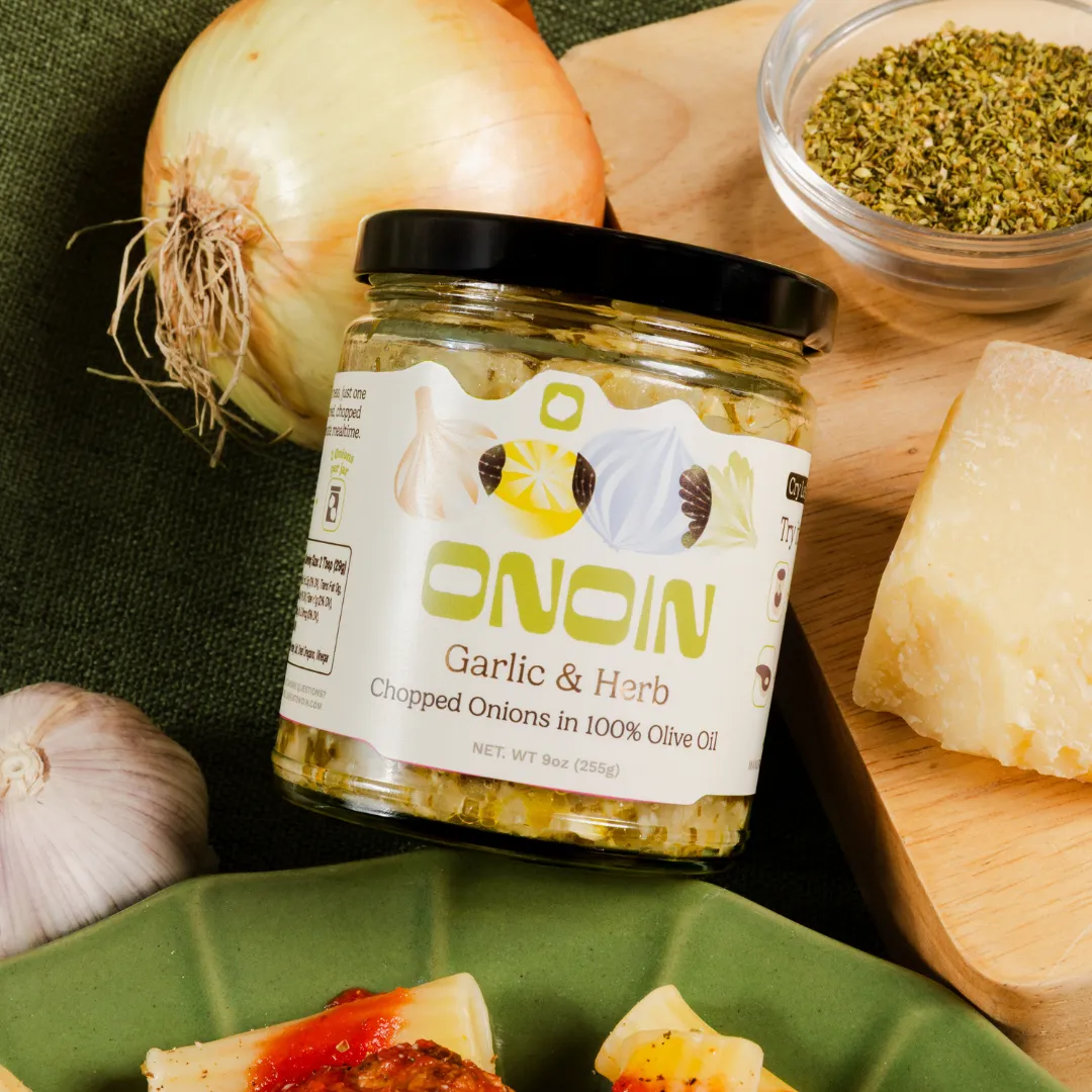 Garlic & Herb Chopped Onions – Gourmet Condiment & Sauce