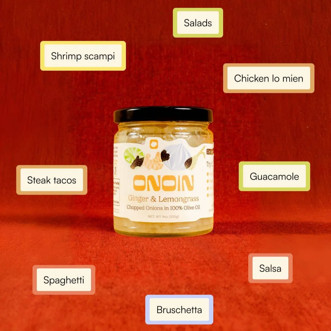 Ginger Lemongrass Chopped Onions - Gourmet Condiment & Sauce