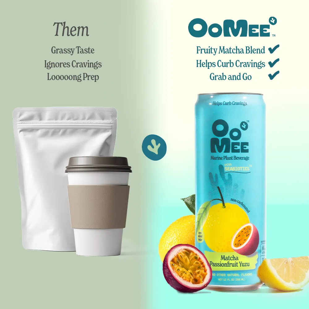 OoMee Matcha Passionfruit & Yuzu -4 Pack