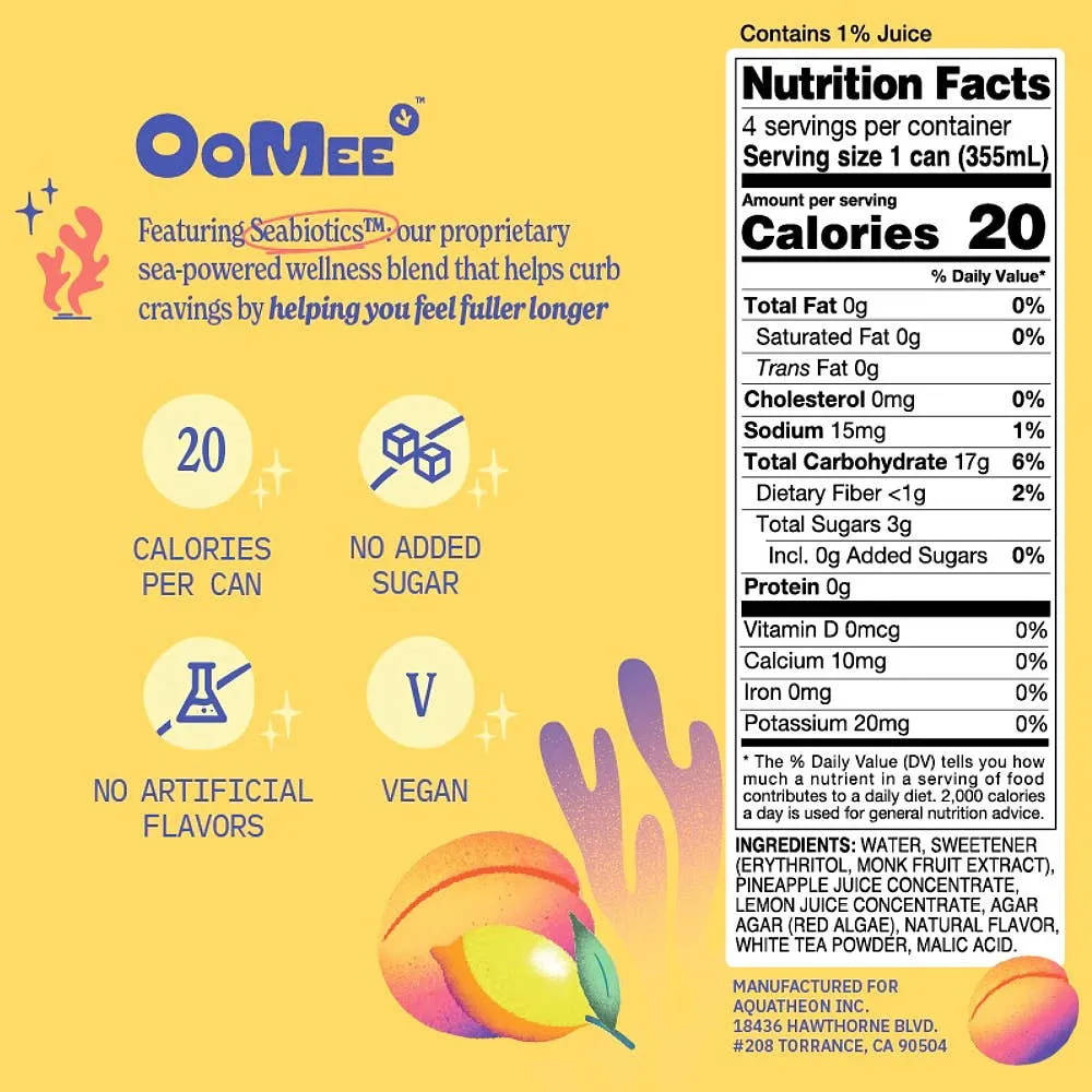 OoMee Peach & Lemon - 4 Pack