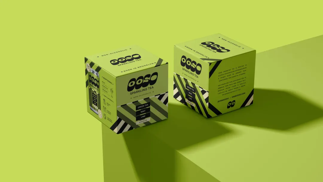Green Tea Mint Lime Sparkling Tea | 4-Pack Box