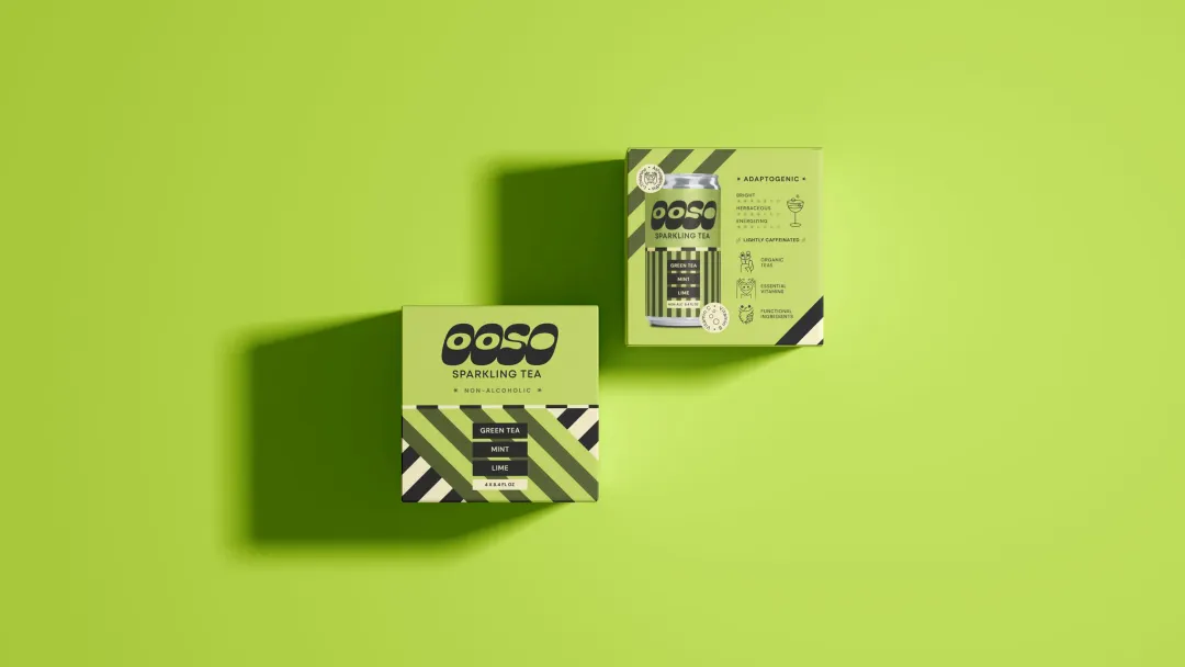Green Tea Mint Lime Sparkling Tea | 4-Pack Box