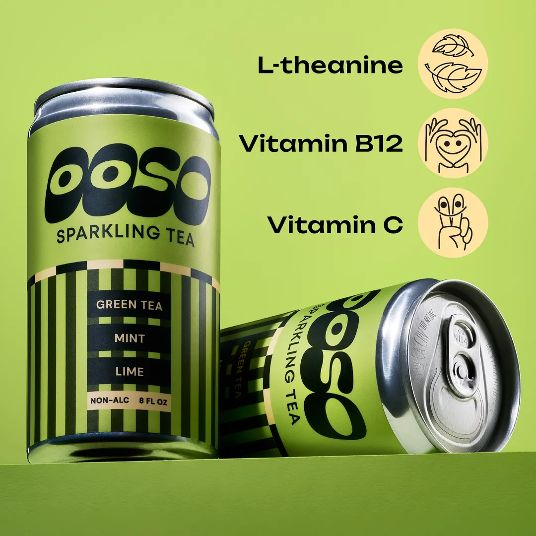 Green Tea Mint Lime Sparkling Tea | 8.4oz Can