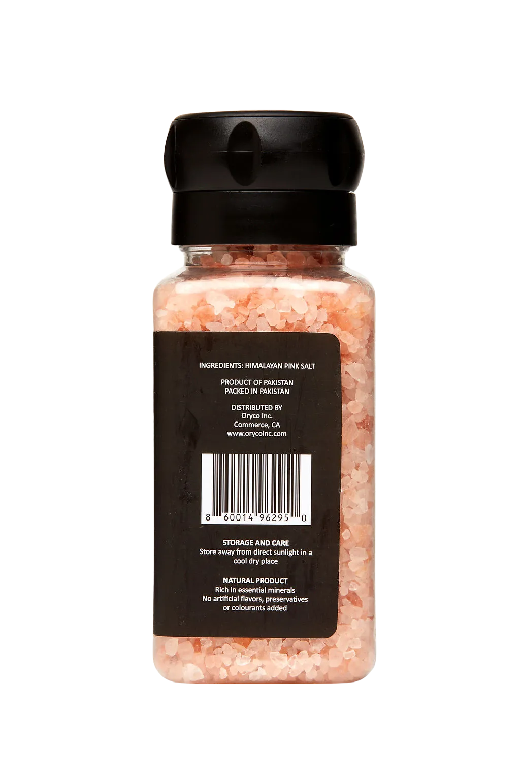 ORYCO Himalayan Pink Salt Coarse Refillable Plastic Grinder – 17.64 oz
