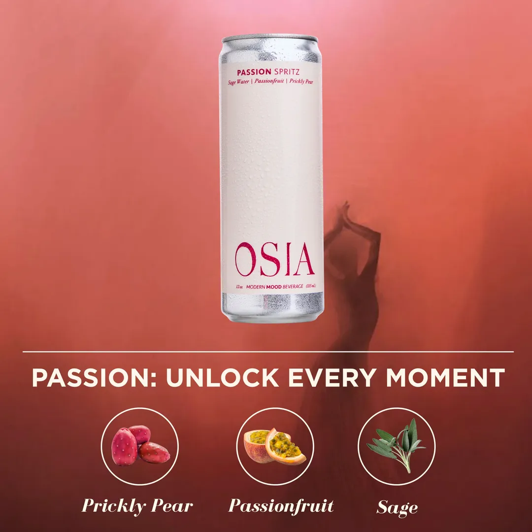 OSIA Passion Spritz | Case of Six 4-Packs 