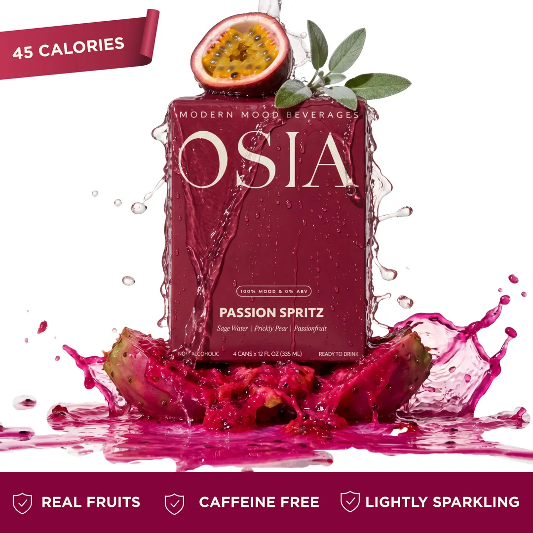 OSIA Passion Spritz | Case of Six 4-Packs 