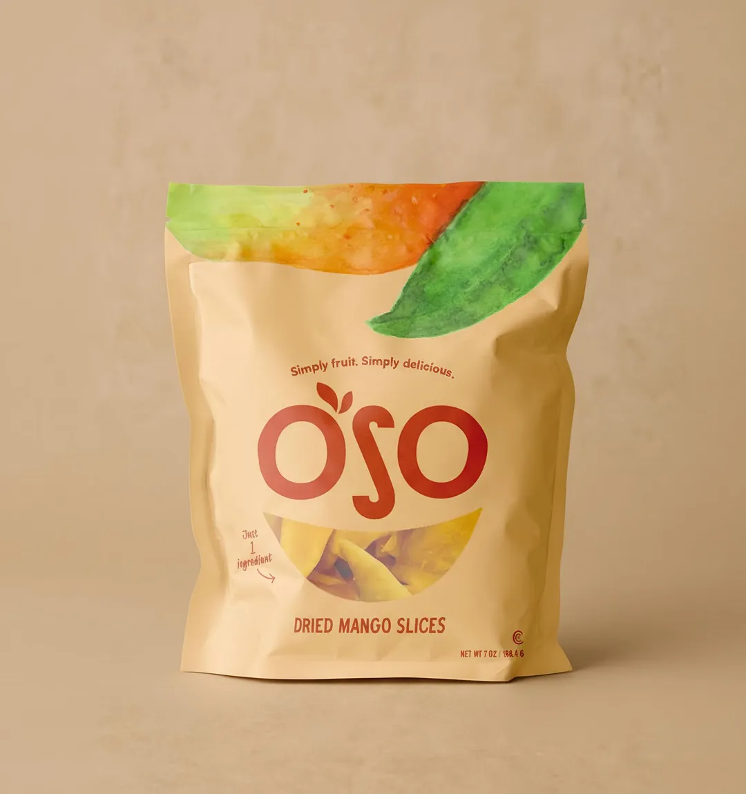 Dried Mango Slices - 7 Oz Bag - Large round halves only!