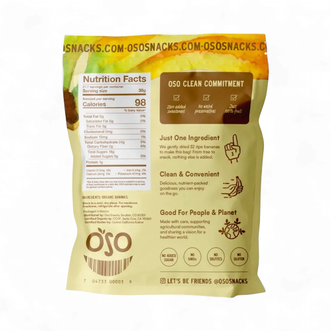 Dried Banana Bites. Dark and Sweet! - 23 Oz Bag