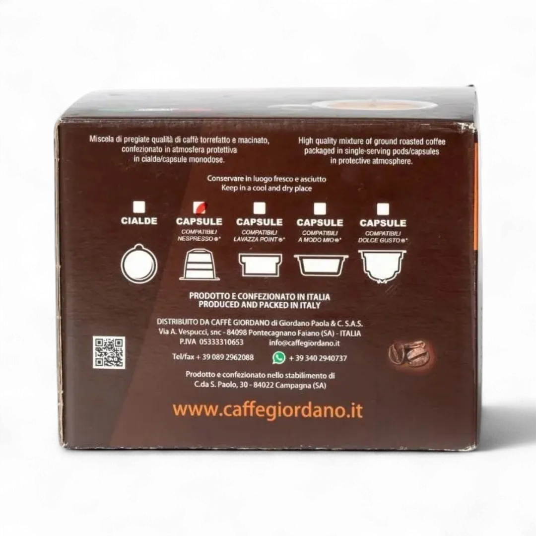Giordano - Vigorosa 50 Nespresso Compatible Strong Italian Coffee Pods