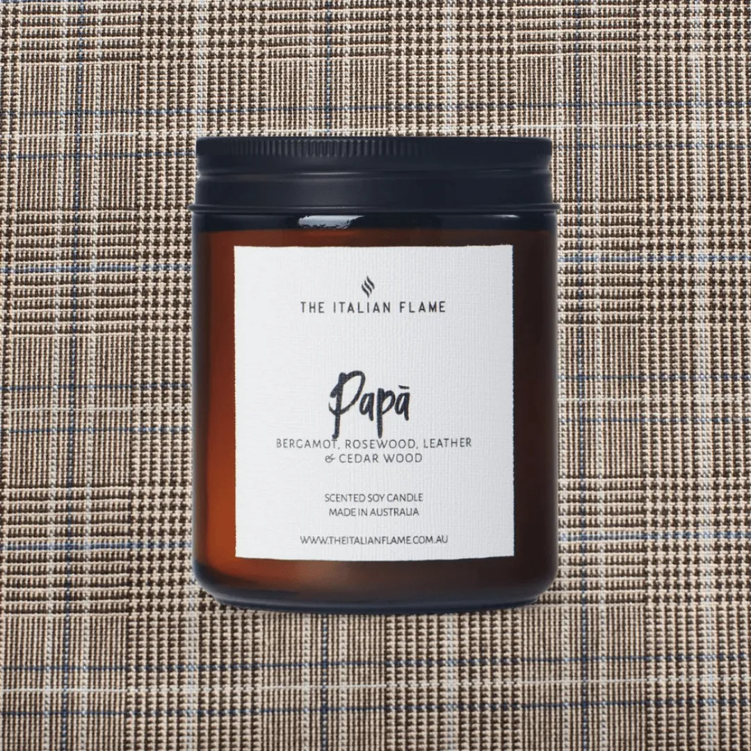 PAPA - Bergamot, Rosewood, Leather & Cedar Wood Scented Candle