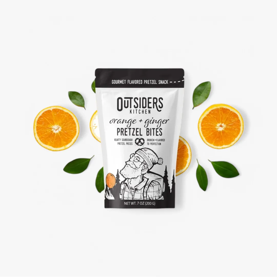 Orange + Ginger Pretzel Bites | Case of Six