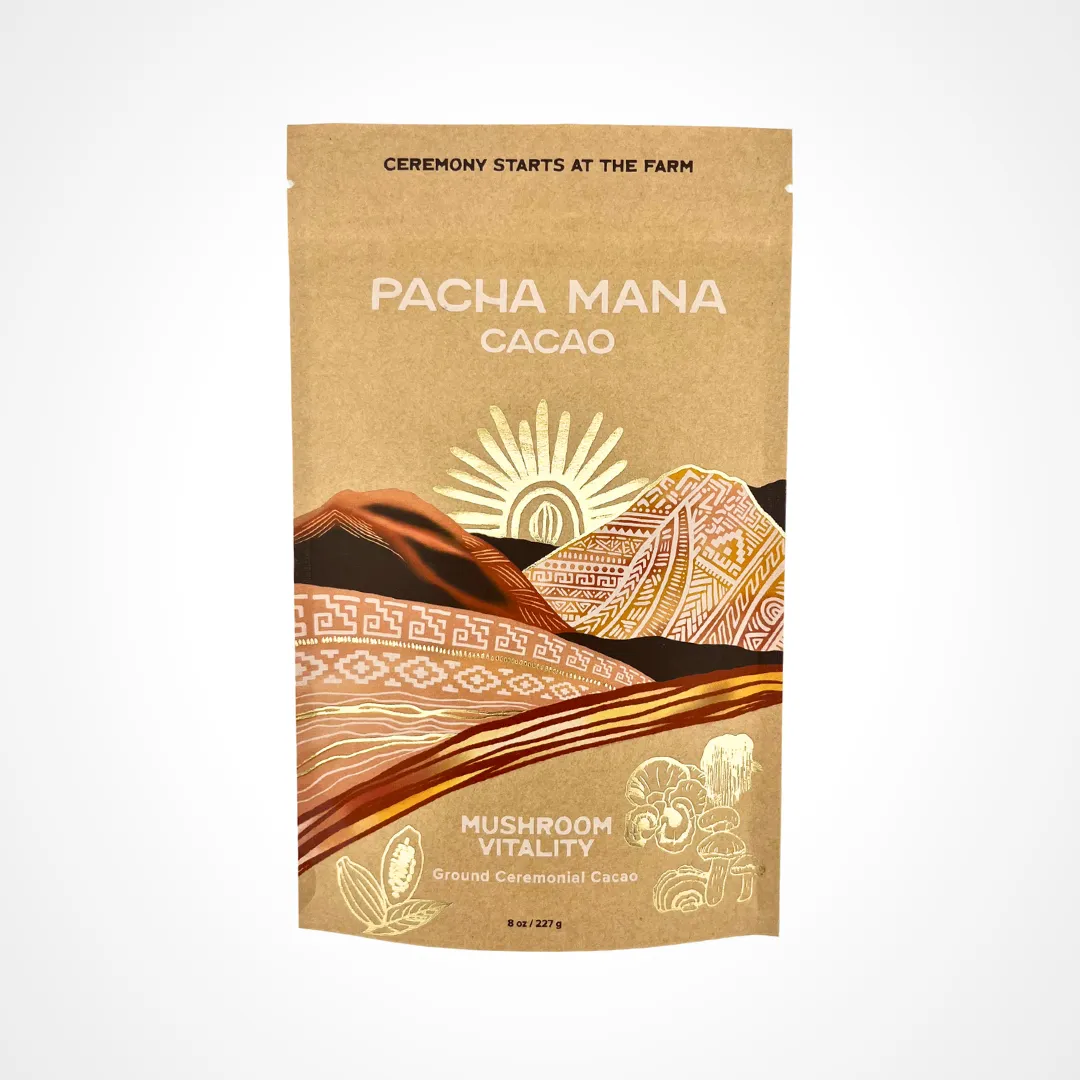 Mushroom Vitality (Ground Cacao) Drinking Chocolate Blend