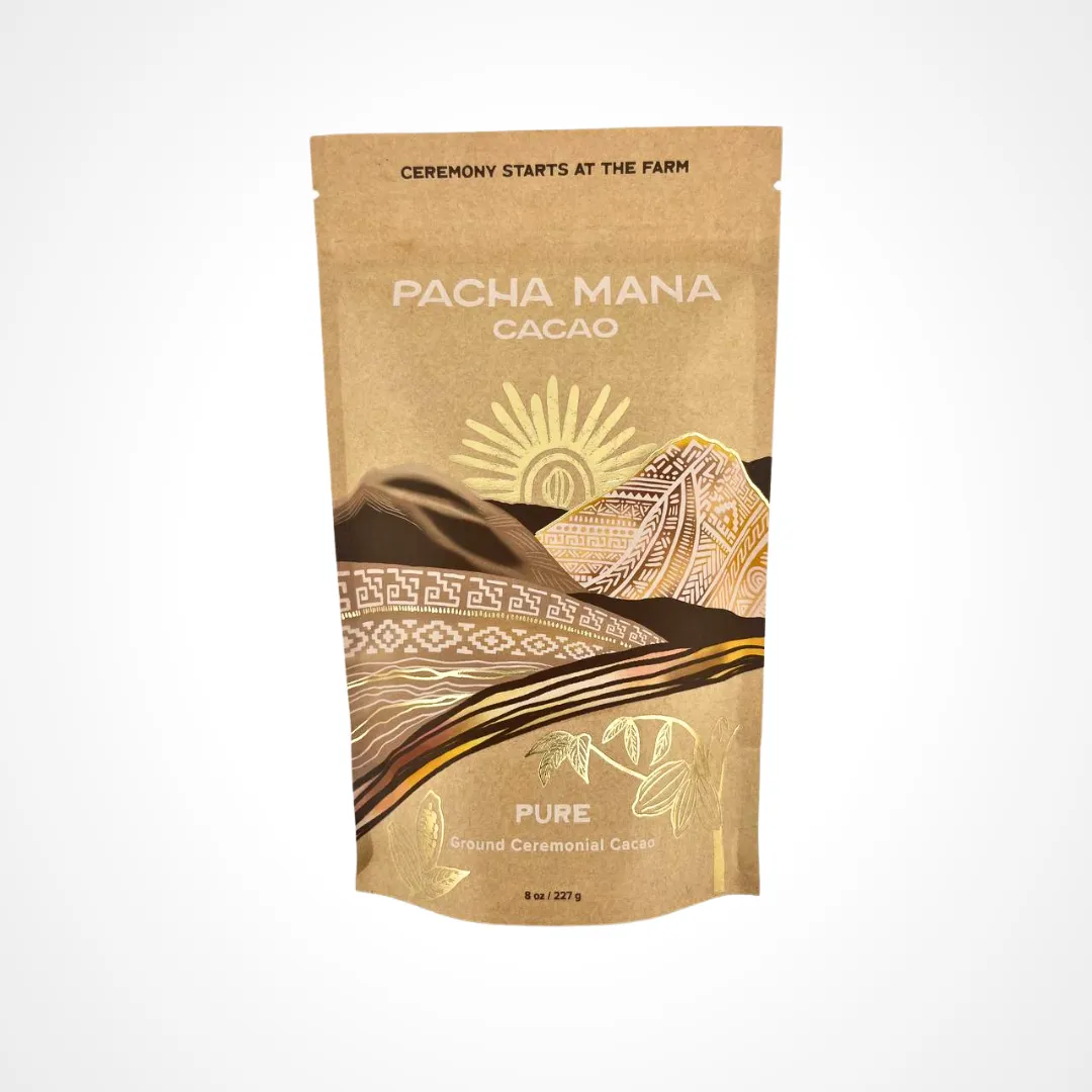 Pure (Ground Cacao) Bag 8 oz. (1/2 lb) & 16 oz (1 lb)