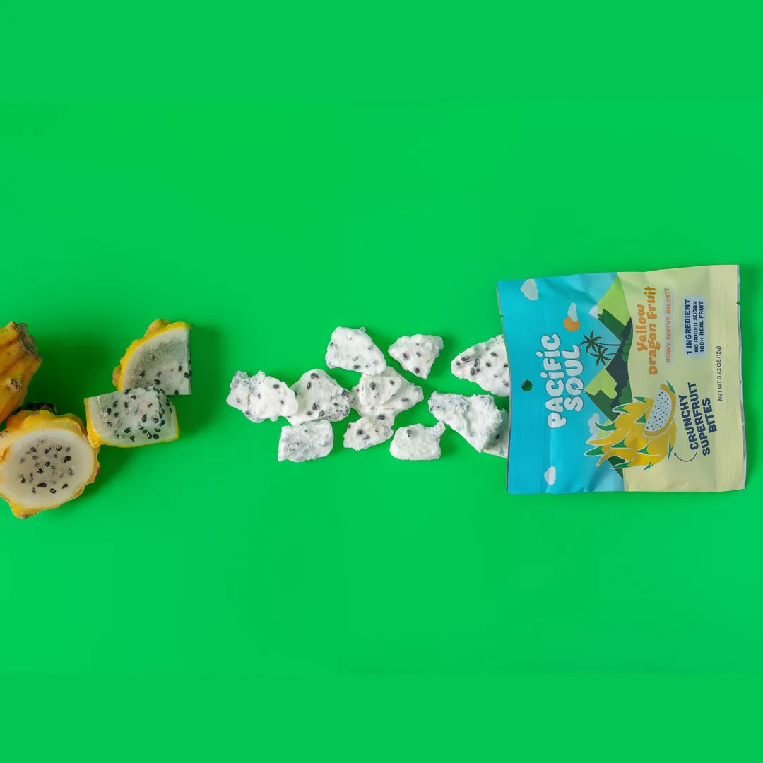 Yellow Dragon Fruit Crunchy Superfruit Bites