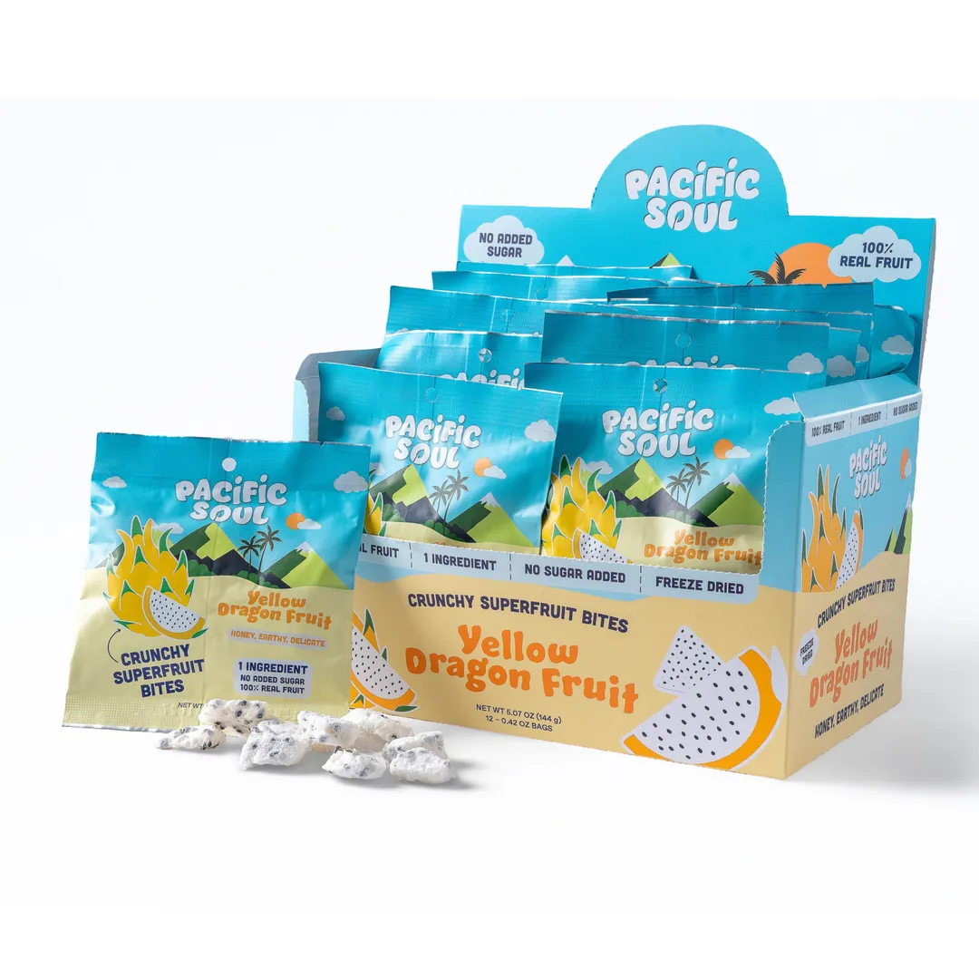 Yellow Dragon Fruit Crunchy Superfruit Bites