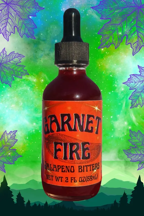 Garnet Fire Jalapeno Bitters 2 oz (case 12)