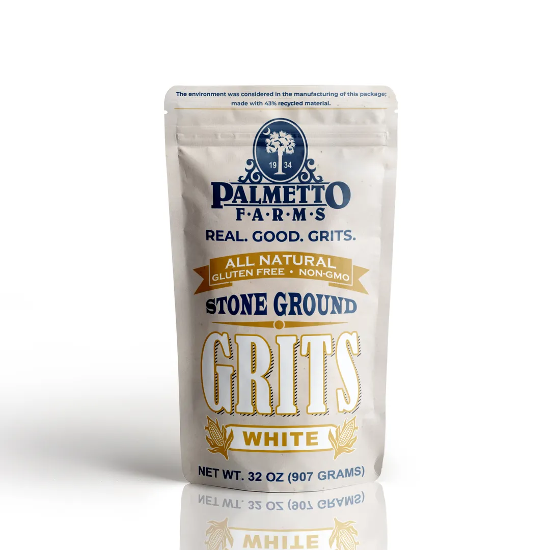 White Grits - 32 OZ - Non-GMO, Gluten-Free, Stone Ground