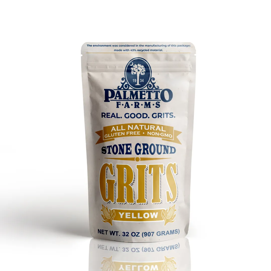 Yellow Grits - 32 OZ - Non-GMO, Gluten-Free, Stone Ground