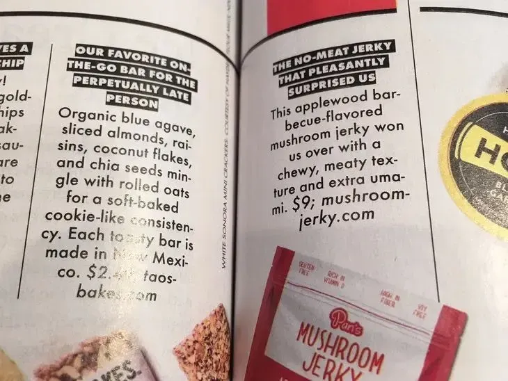 *NEW* Pan's Mushroom Jerky – Applewood BBQ 1oz Single Serve
