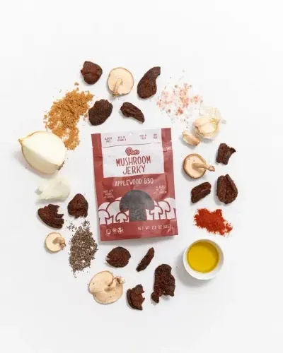 *NEW* Pan's Mushroom Jerky – Applewood BBQ 1oz Single Serve