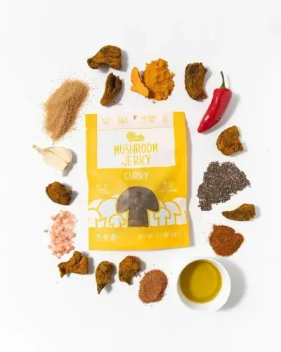 *NEW* Pan's Mushroom Jerky – Curry 1oz Single Serve