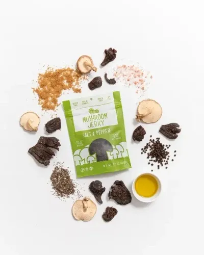 *NEW* Pan's Mushroom Jerky – Salt & Pepper 1oz Single Serve