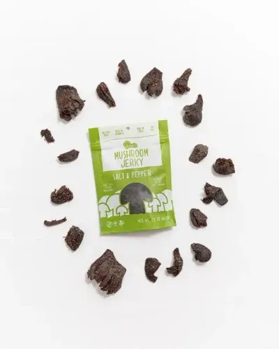 *NEW* Pan's Mushroom Jerky – Salt & Pepper 1oz Single Serve