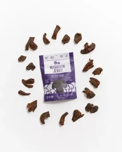 *NEW* Pan's Mushroom Jerky – Zesty Thai 1oz Single Serve