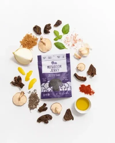 *NEW* Pan's Mushroom Jerky – Zesty Thai 1oz Single Serve