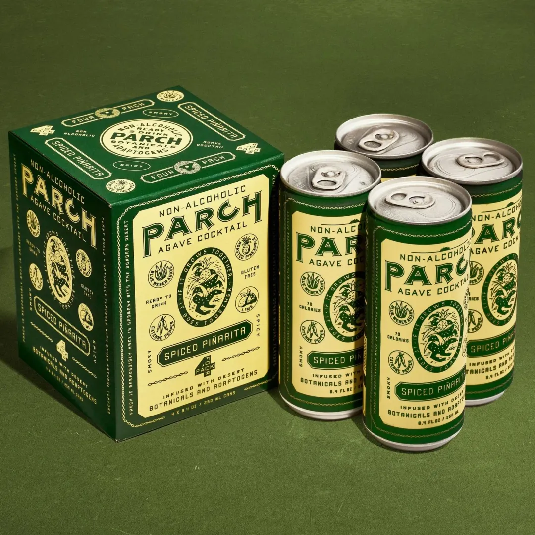 PARCH Spiced Piñarita Non-Alcoholic Agave Cocktail (6x 4-packs)