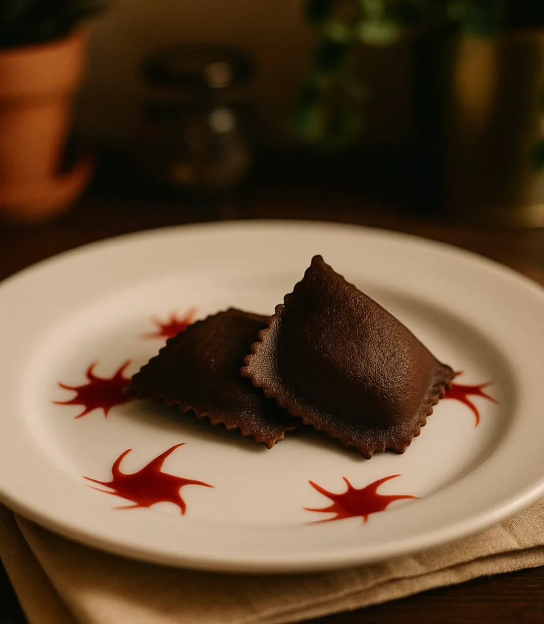 Chocolate Strawberry Cheesecake Ravioli (10 lb Food Service)