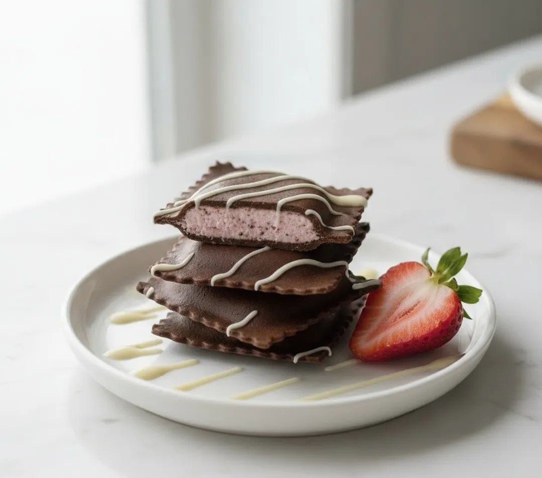 Chocolate Strawberry Cheesecake Ravioli (10 lb Food Service)