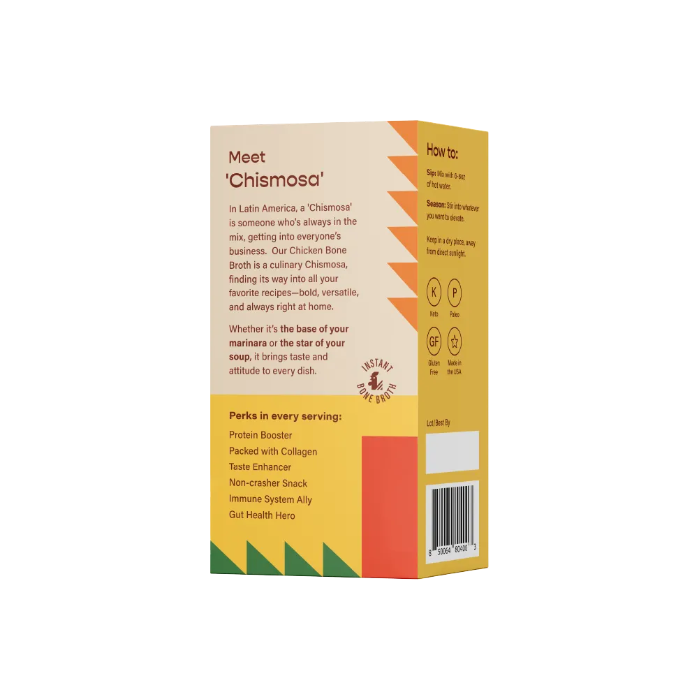 Pikora - Chicken Bone Broth (4 Single-Serve Sachets)