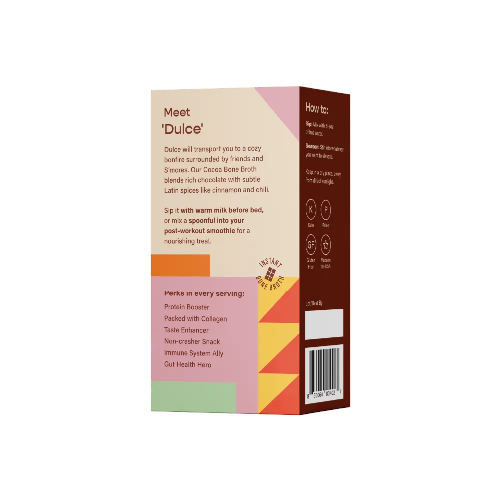 Pikora - Cocoa Bone Broth (4 Single-Serve Sachets)