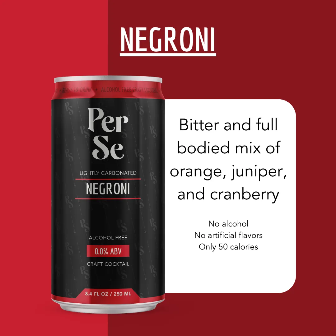 Per Se Negroni – Alcohol-Free Craft Cocktail