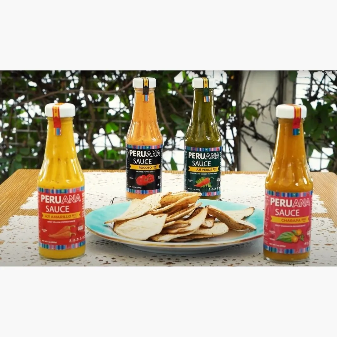 4-PK Asst Peruana Everyday Condiments- 1 each: Aji Amarillo, Rocoto, Aji Verde + Charapa