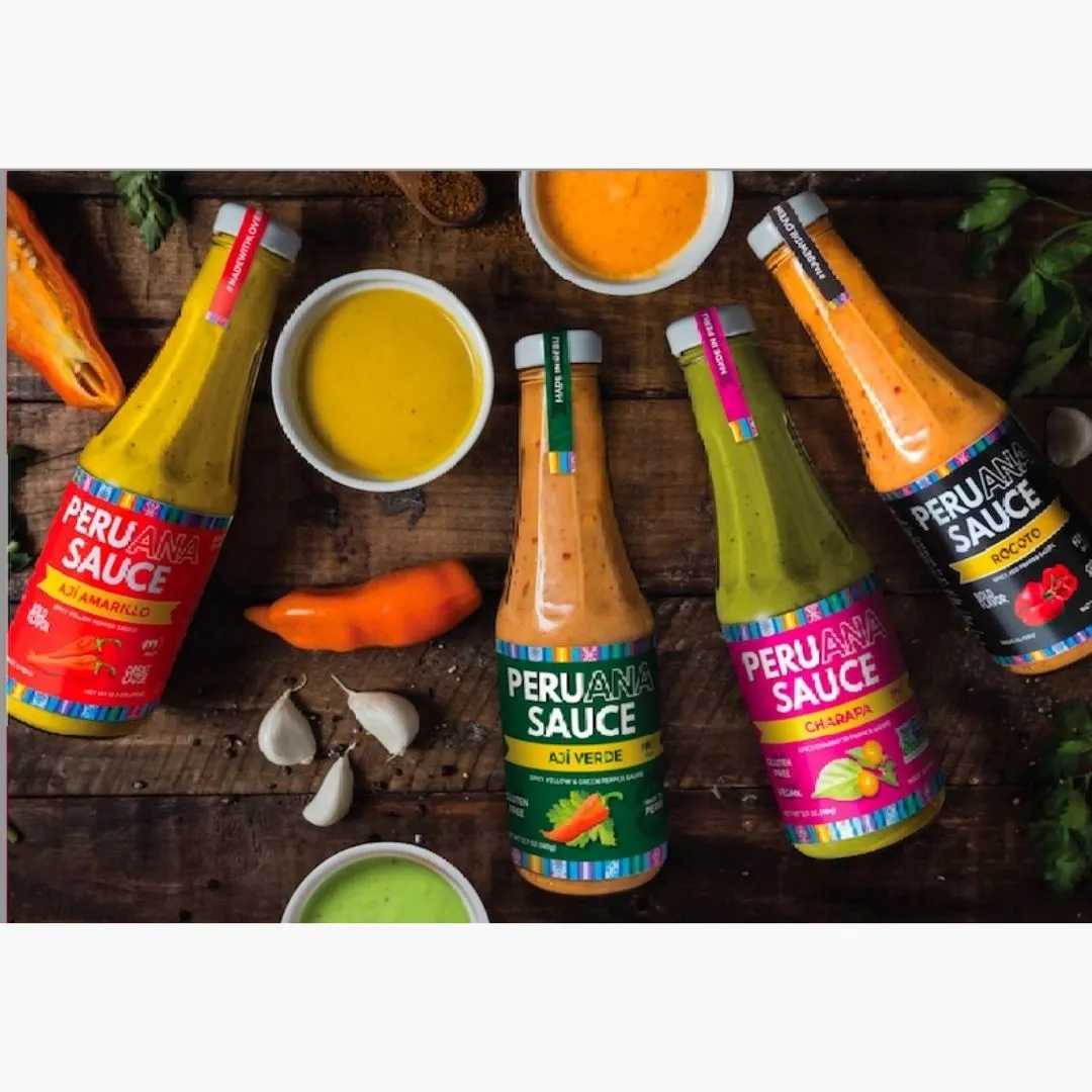 4-PK Asst Peruana Everyday Condiments- 1 each: Aji Amarillo, Rocoto, Aji Verde + Charapa