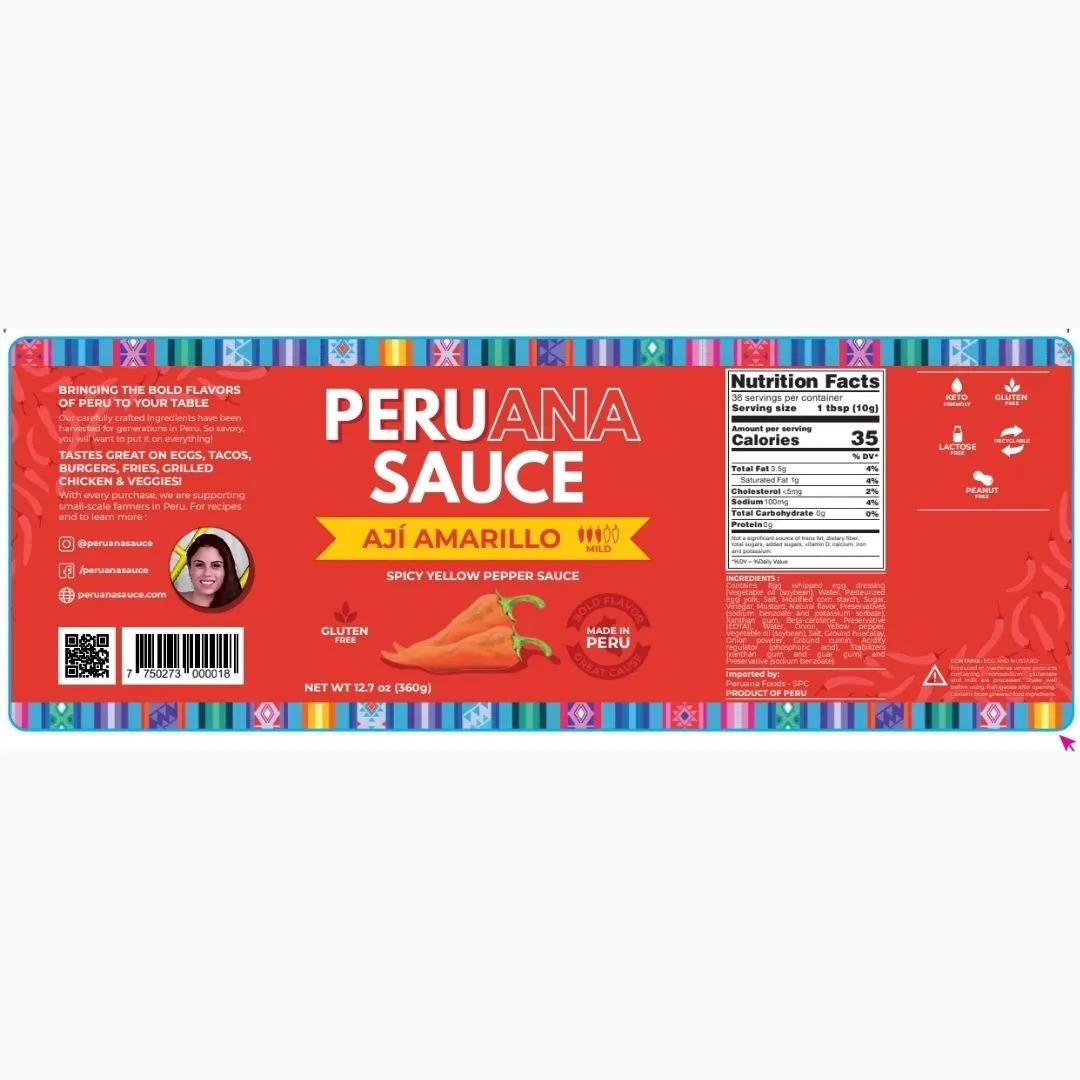 Aji Amarillo - Spicy Yellow Pepper Sauce 7oz