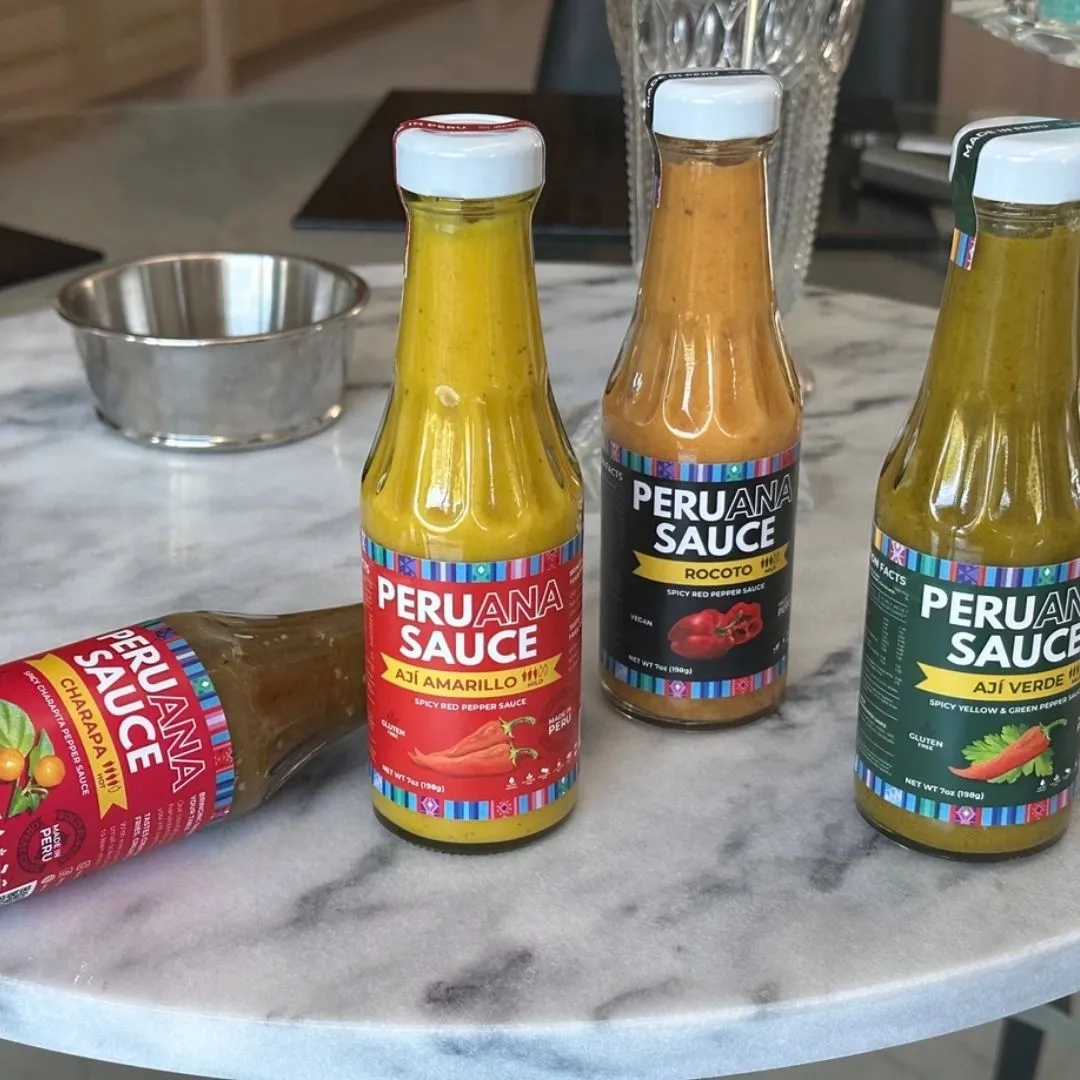 Aji Verde Sauce - Spicy Yellow and Cilantro Pepper Sauce 7oz
